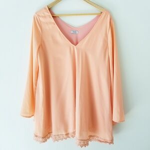 TOBI lace hem flowy cool dress or shirt Tunic